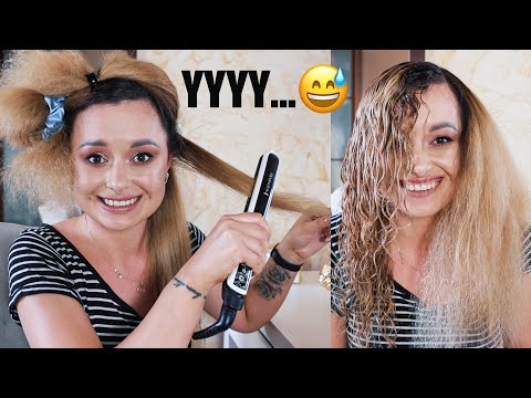 WYPROSTOWAŁAM WŁOSY PO 5 LATACH 😅 NIGDY WIĘCEJ... | Curly Madeleine