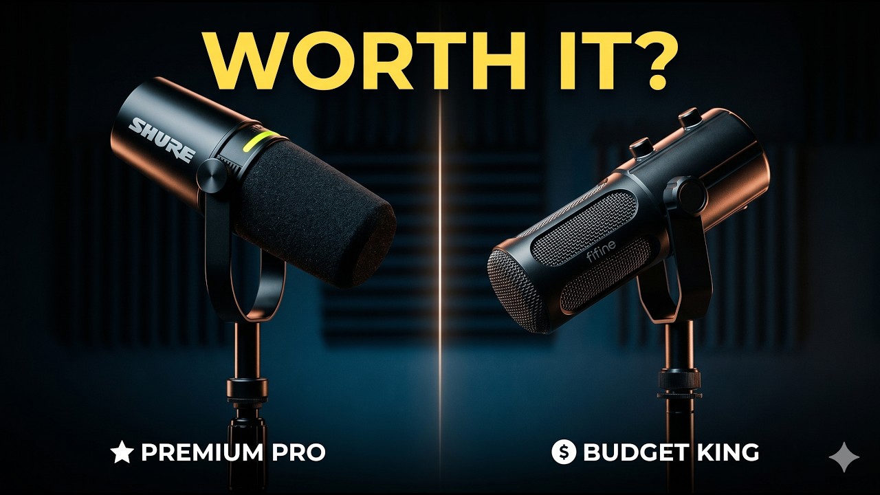 Premium Polish vs. Budget Beast! (Shure MV7+ vs. Fifine Tank 6)
