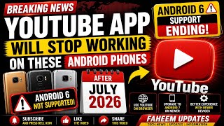 YouTube App Will Stop Working on These Android Phones | Android 6 Support Ending |Google Update 2026 screenshot 3