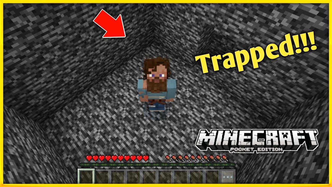 I Got Trapped in a Bedrock Prison!!! in Minecraft PE 1.19 - YouTube