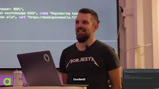 Clip: Yrjö Kari-Koskinen's presentation on "Introduction to Clojure's superpower: REPL"