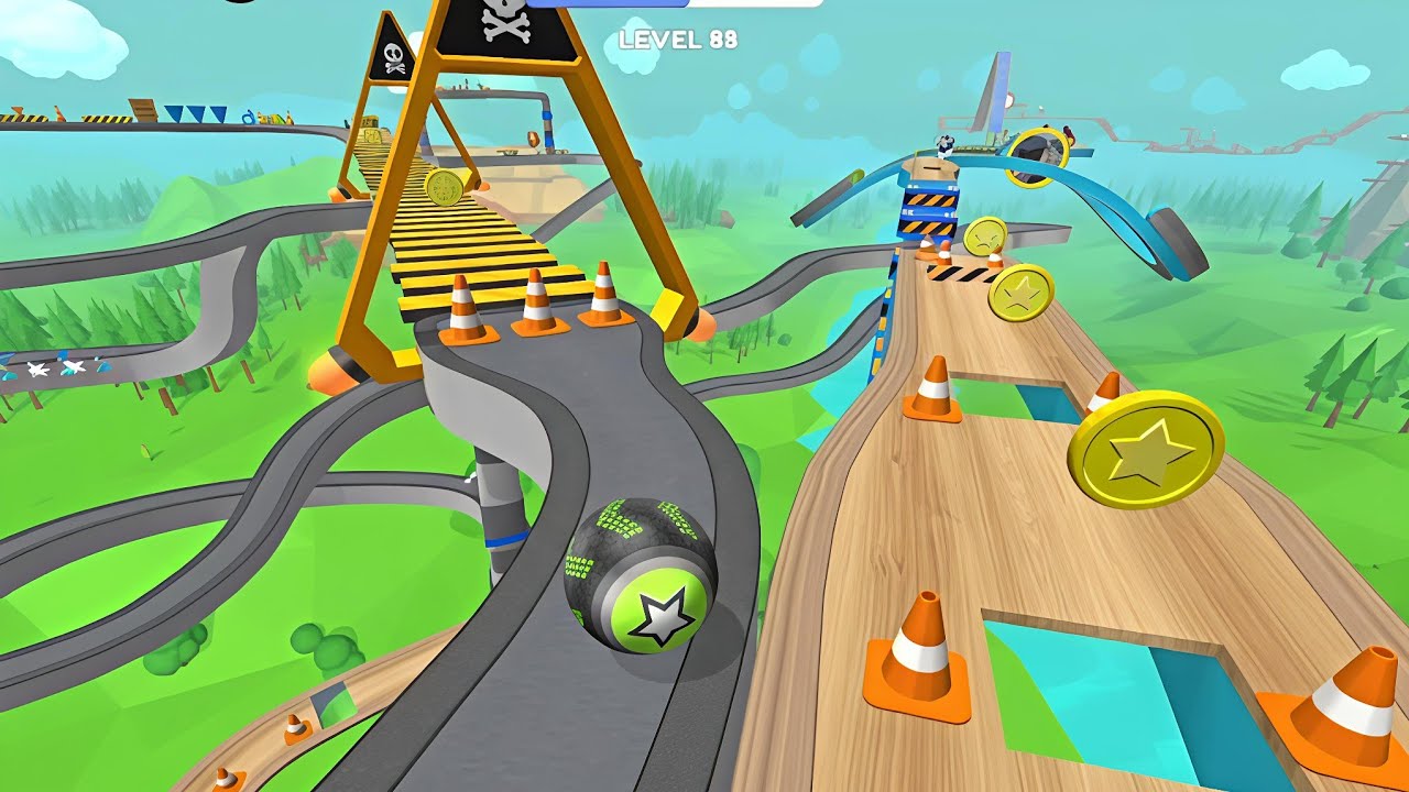 Going Balls Master 3D fast Open Portal ASMR ios level walkthrough run