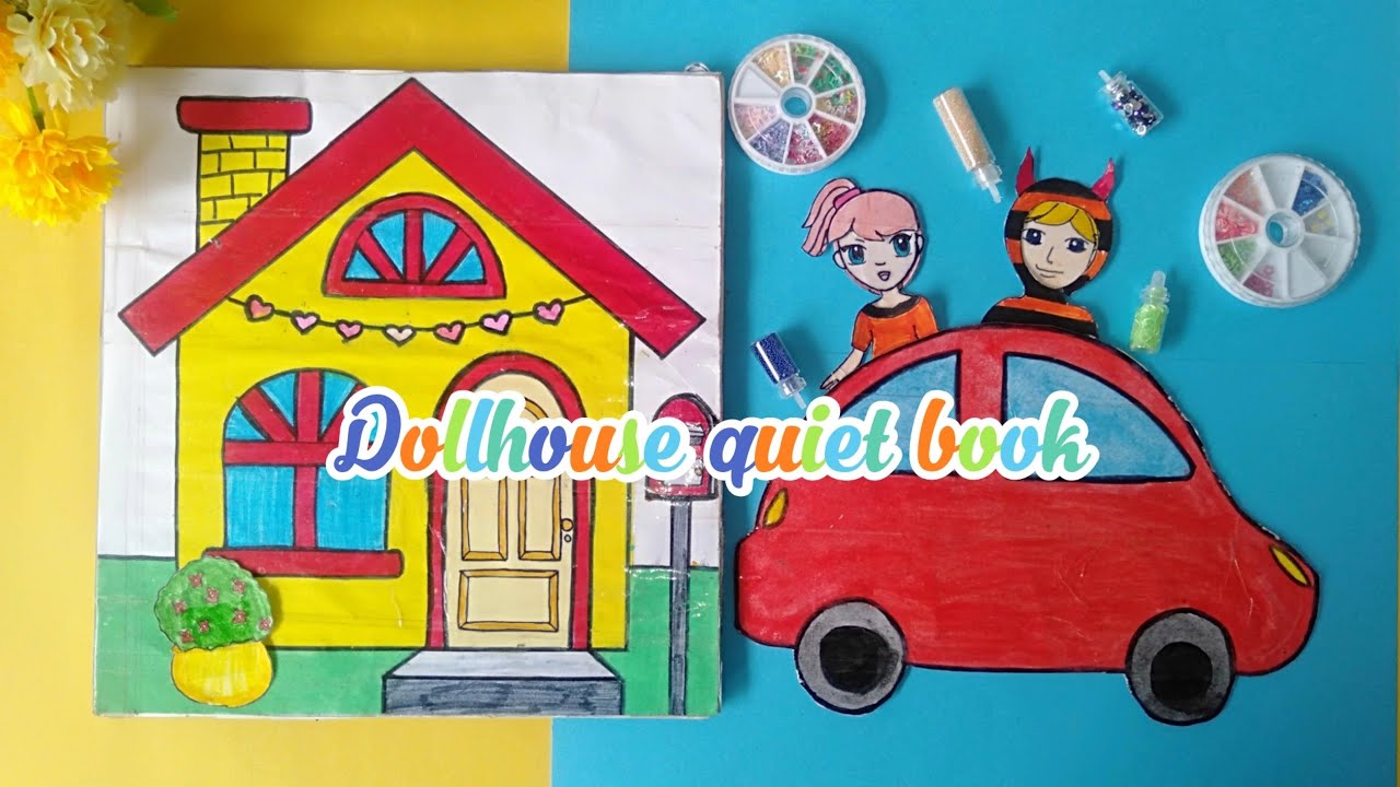 PAPER DOLL HOUSE QUIET BOOK/PLAYING WITH PAPER DOLL HOUSE/QUIET BOOK DOLLHOUSE /ZARA'S PAPER