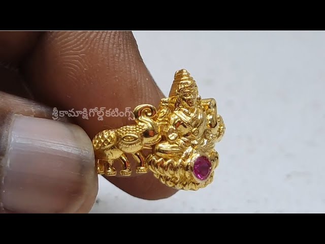 Lakshmi Devi Ring | Gold rings fashion, Gold necklace designs, Gold ring  designs