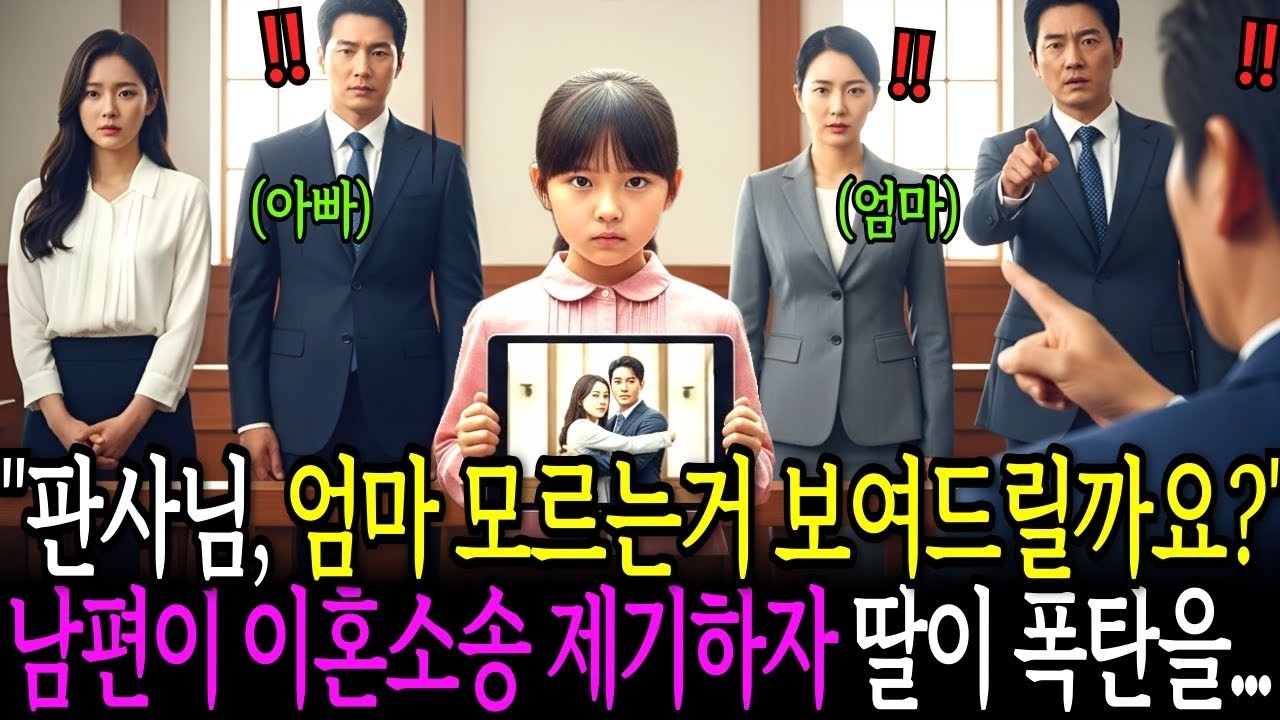 판사님, 엄마 모르는 거 보여드릴까요  남편이 이혼 소송을 제기하자 6살 딸이 판사에게 영상이 나오자 모두가 경악하는데    감동사연 사연라디오 오디오북 MP4