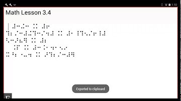 BrailleNote Touch: Back to class with KeyMath - Webinar (part 2) 2017