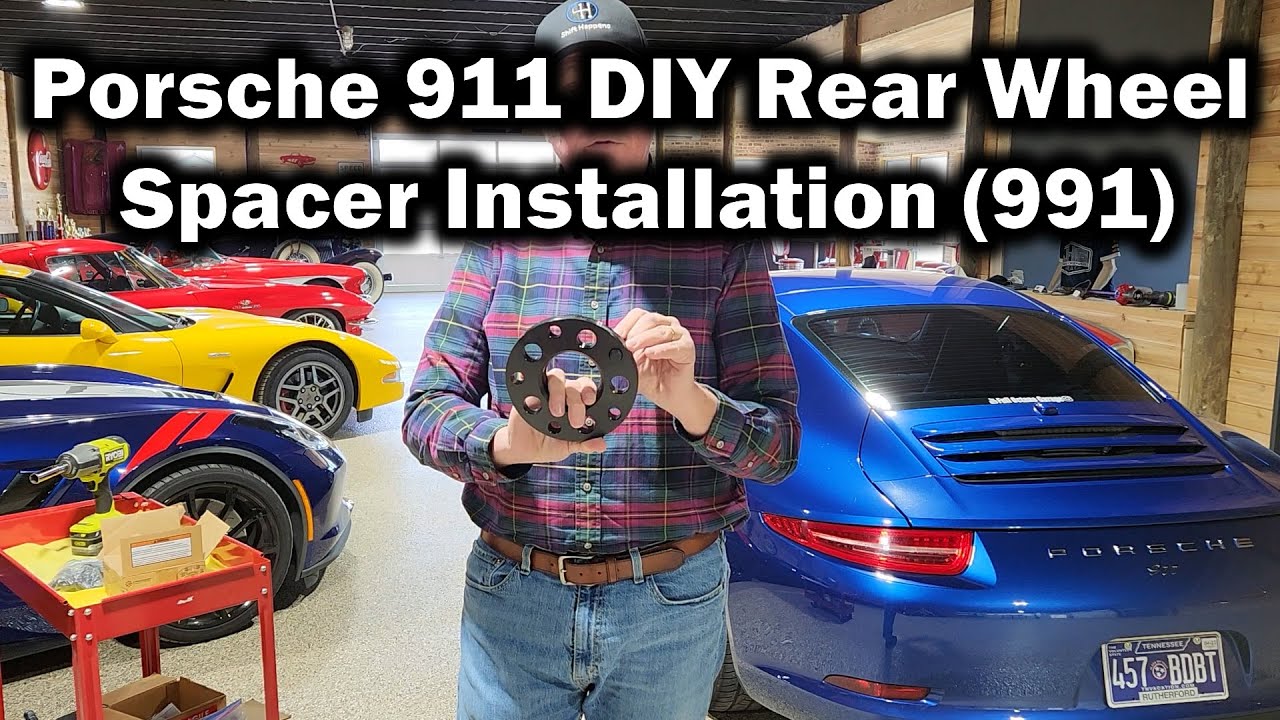 Porsche 911 DIY Wheel Spacer Installation (991 15mm Rear) YouTube