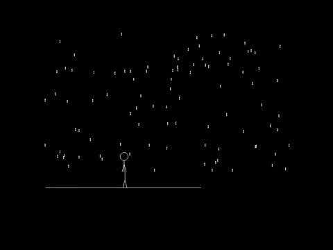 Man Walking In Rain C++ Coding || C++ animation a stickman walking in rain ||#c++#program #animation