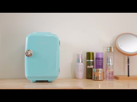 Crownful 4L Mini Fridge - Portable Cooler and Warmer Personal Refrigerator for Skin Care, Beverage