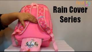 school bolsa with rain cover