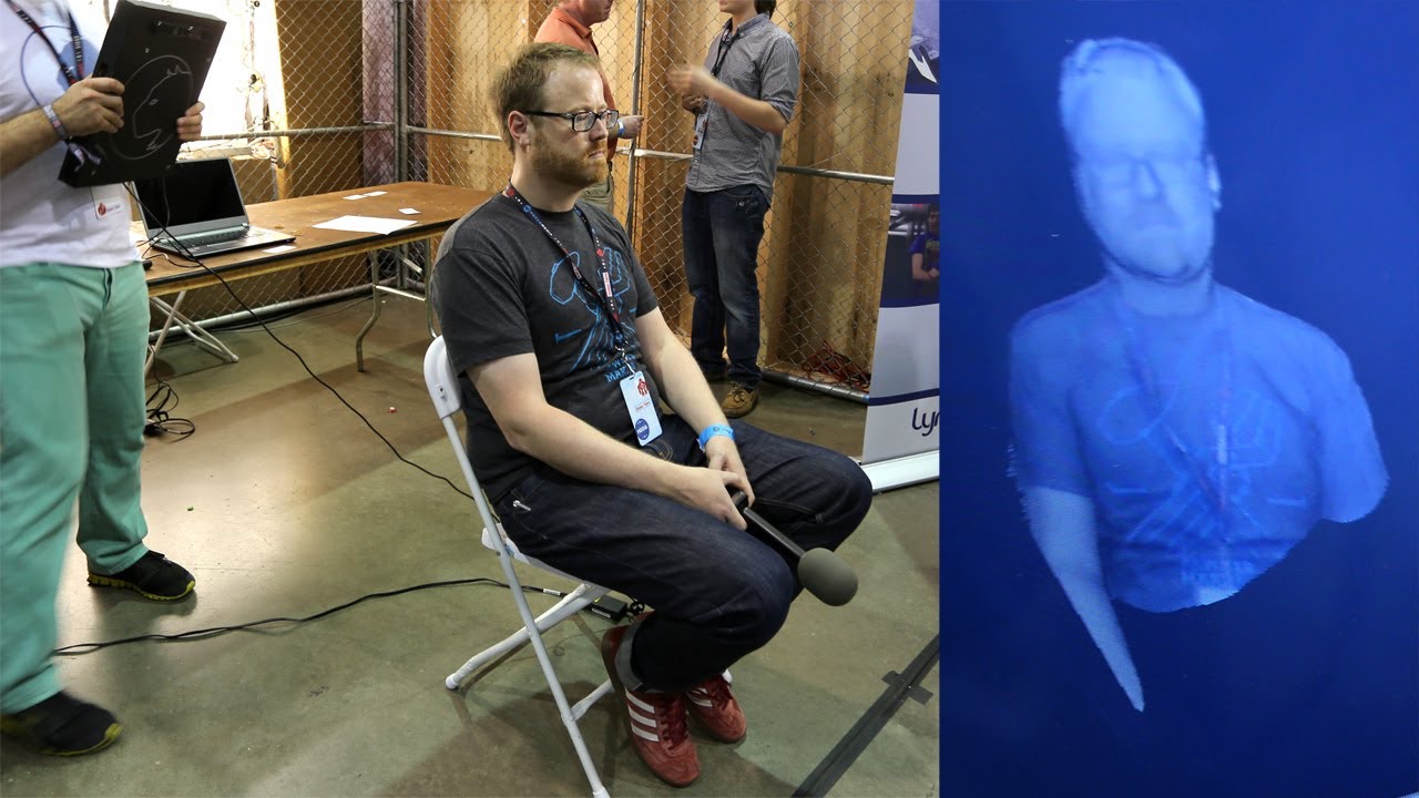 Handheld 3D Scanner at Maker Faire 2013 replicaset selector