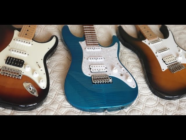 ibanez  プレステージ suhr ピックアップ ギター Suhr Classic Pro vs Ibanez Prestige AZ2204F vs Ibanez AT100 - YouTube