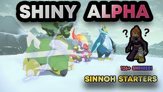 I SPENT TWO YEARS TRYING TO GET SHINY ALPHA SINNOH STARTERS IN Pokemon Legends: Arceus
