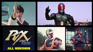 KAMEN RIDER BLACK RX (仮面ライダーブラックRX 変身) - ALL HENSHIN COMPILATIONS - HD QUALITY