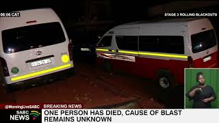 Joburg CBD Explosion I Bree Street blast, cause still unknown: Robert Mulaudzi