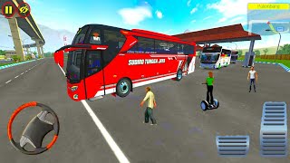 Mobil Bus Mod Narik Penumpang Trip Pagi - Mobil Balap For Bus Simulator Indonesia Android Gameplay screenshot 5