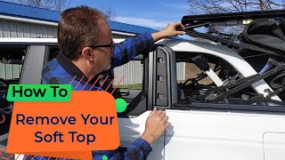 How to remove your top on the new Ford Bronco.