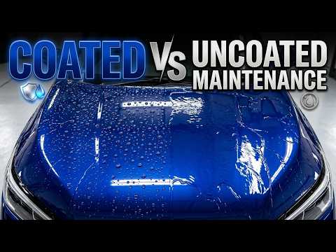 Does Coating Your Car Actually Make It Easier TO Maintain? Coated Paint vs Uncoated Paint Tested!