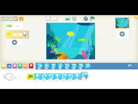 Coding an ABC pattern in ScratchJr - two patterns at the same time.