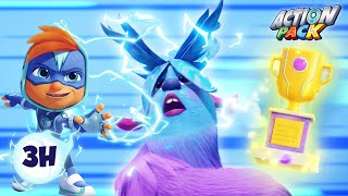 Trap Monster, Win Trophy!  | 3H Compilation | Action Pack | Adventure Cartoon for Kids by Action Pack 20,631 views 3 weeks ago 2 hours, 54 minutes