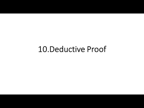 Deductive Proof Part