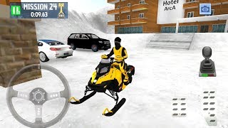 Snowmobile Driving | Snow Driver Winter Ski Park Game - Android Gameplay FHD screenshot 5