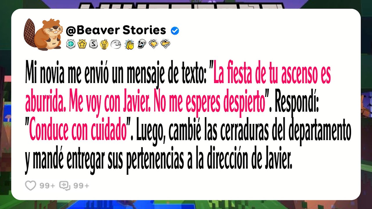 Mi novia me envió un mensaje de texto: "La fiesta de tu ascenso es aburrida. Me voy con Javier.