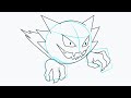Cómo Dibujar a Haunter de Pokémon 👻💜🌫️ | Tutorial Fácil en 8 Pasos