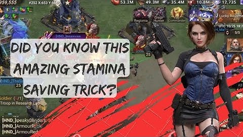 Stamina Saving Trick | Doomsday Last Survivors