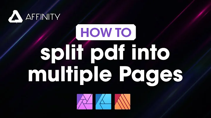 How to Save Individual Pages of a PDF in Affinity Publisher, Photo, Designer