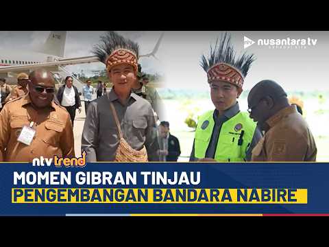 Momen Wapres Gibran Tinjau Pengembangan Bandara Nabire Papua | NTV