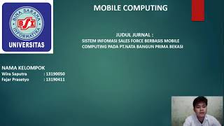Presentasi Tugas Mobile Computing