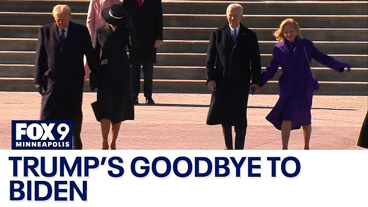 Donald Trump mengucapkan selamat tinggal kepada Joe Biden setelah upacara pelantikan [VIDEO RAW]