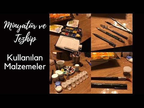 Minyatür ve Tezhip'te Kullanılan Malzemeler