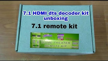 7.1 HDMI dts decoder kit unboxing//7.1 remote kit//7.1 Dolby dts board