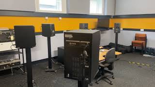 Tour of the EMS 5 1 and 8-channel surround sound studios