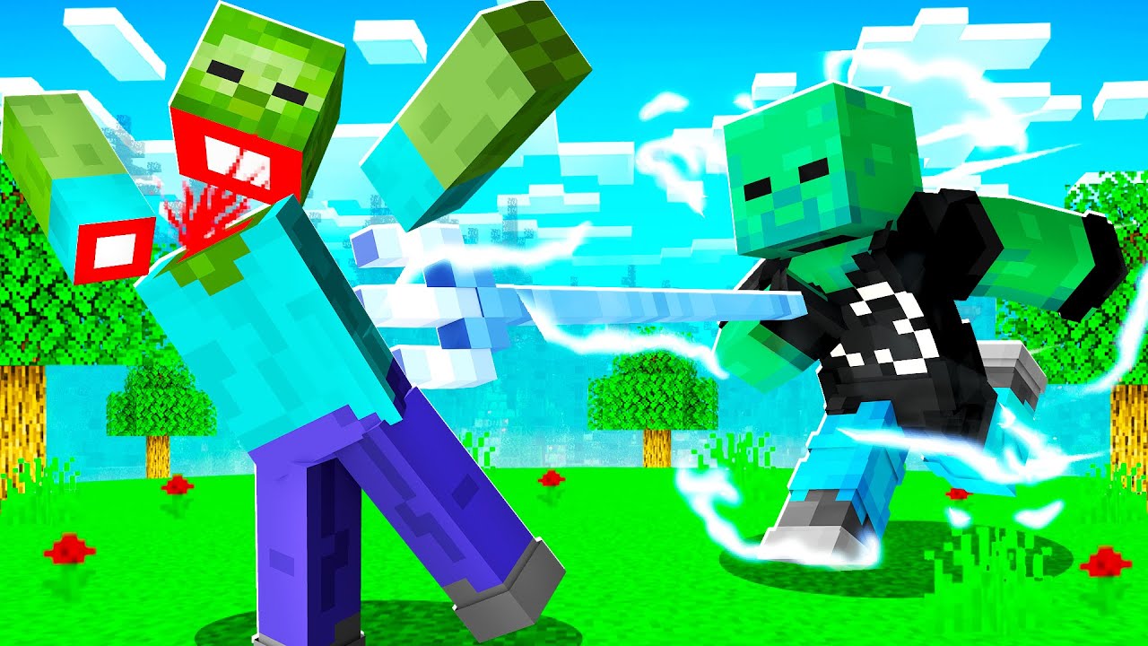 Training with the TRIDENT OF DARKNESS in Minecraft! (Realms SMP S4: EP 94)