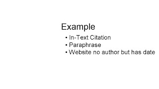 Website with no author and with date cite