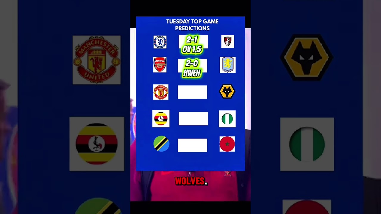 Tuesday top game predictions 