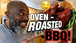 How to make THE BEST OVEN-BAKED/ROASTED BBQ Chicken!