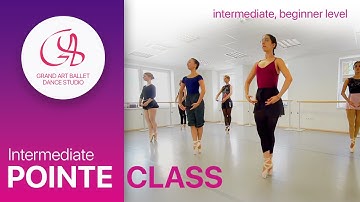 POINTE BALLET TECHNIQUE: Pointe class for intermediate and beginner level.