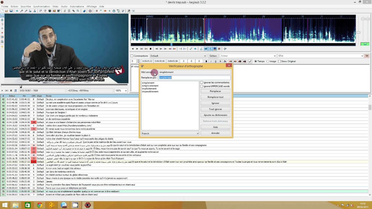 tuto sous titre YouTube