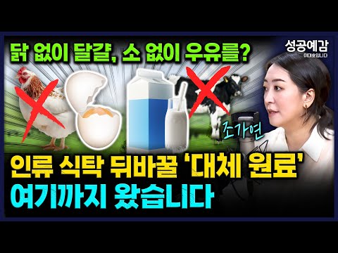 인류 <strong>식탁</strong> 뒤바꿀 ‘대체 원료’ 여기까지 왔습니다 - 조가연 벤처캐피탈리스트 [성공예감 이대호입니다]｜KBS 260812 방송