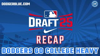 Los Angeles Dodgers 2025 MLB Draft recap & analysis