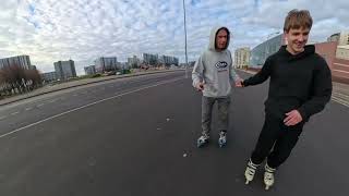 картинка: Дима на роликах 4-е занятие 