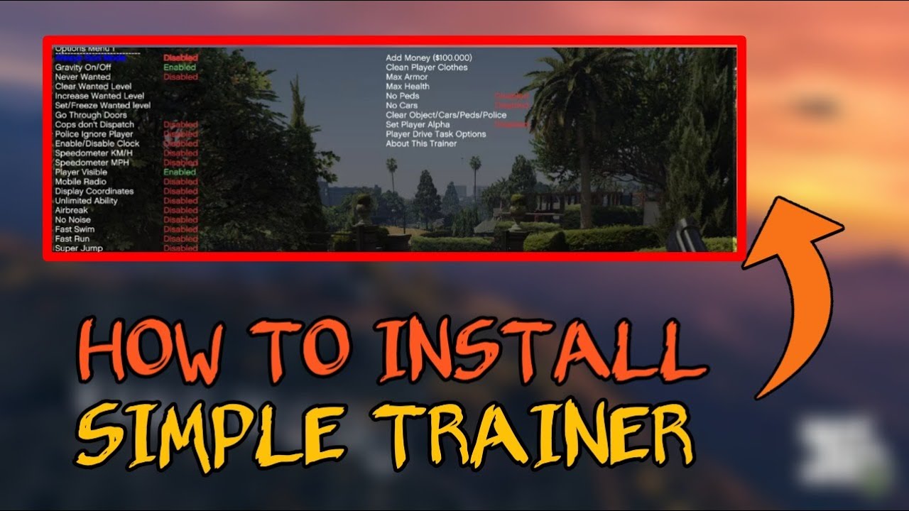 Simple Trainer How to download simple trainer in gta 5 2021 | mod - YouTube