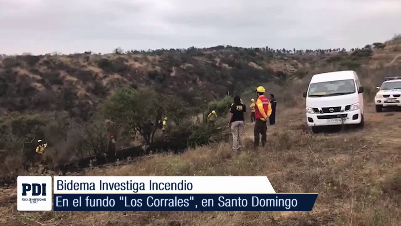 PDI investiga incendio en Fundo Los Corrales