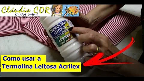 Como usar a termolina em tecidos?