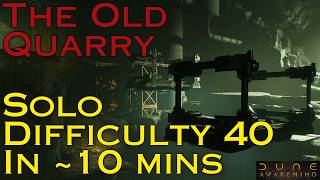 The Old Quarry Difficulty 40 Solo in ~10 mins