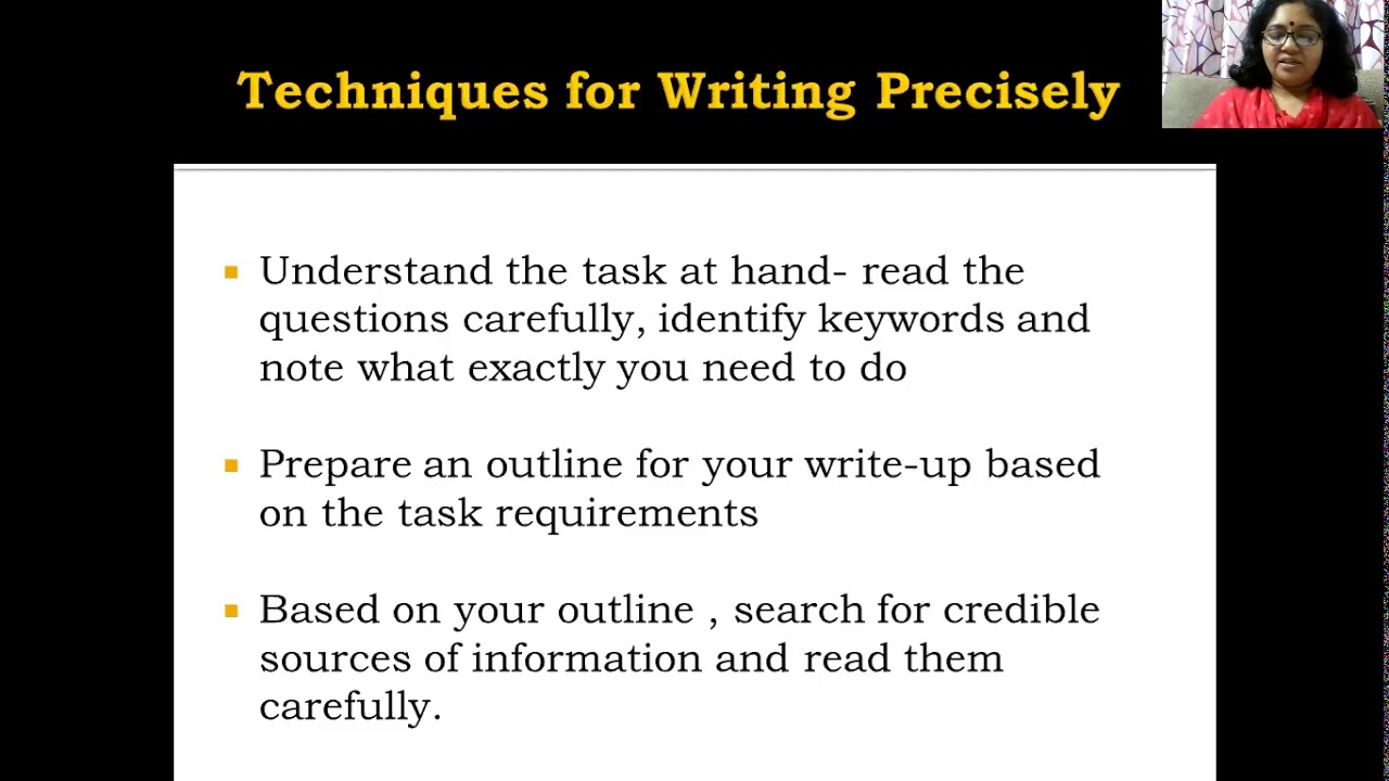 Writing Precisely YouTube